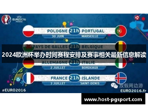 2024欧洲杯举办时间赛程安排及赛事相关最新信息解读